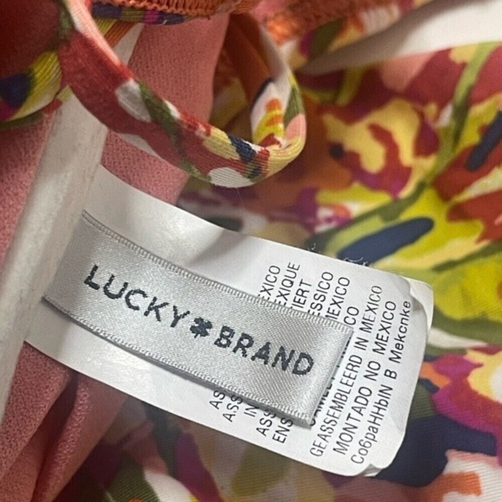 Lucky Brand Desert Oasis Medium Bandeau with Straps Bikini - Picture 10 of 10